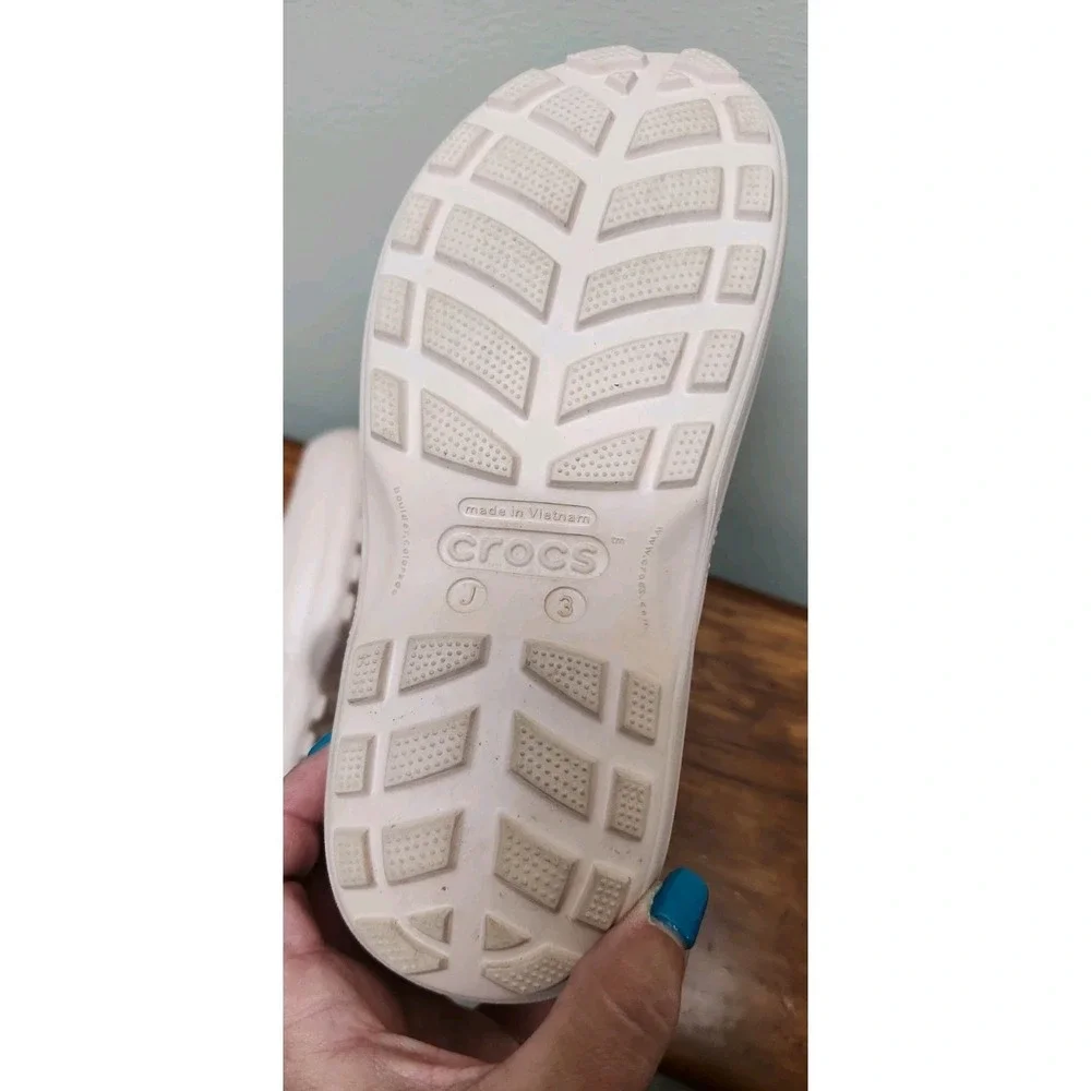 Crocs Kids' Handle It Rain Boots, US Size J3, Light Pink, Mid Calf